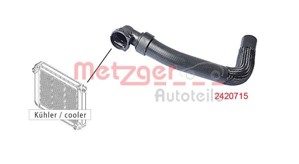 METZGER 2420715 Kühlerschlauch